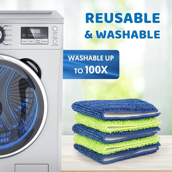 MEXERRIS Spray Wet Mops with 5X Washable Pads - Image 3