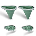 New Upgraded Small Silicone Collapsible Funnel Set by BooMetCheer