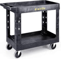 ELAFROS Heavy Duty Plastic Utility Cart 34 x 17 Inch by ELAFROS