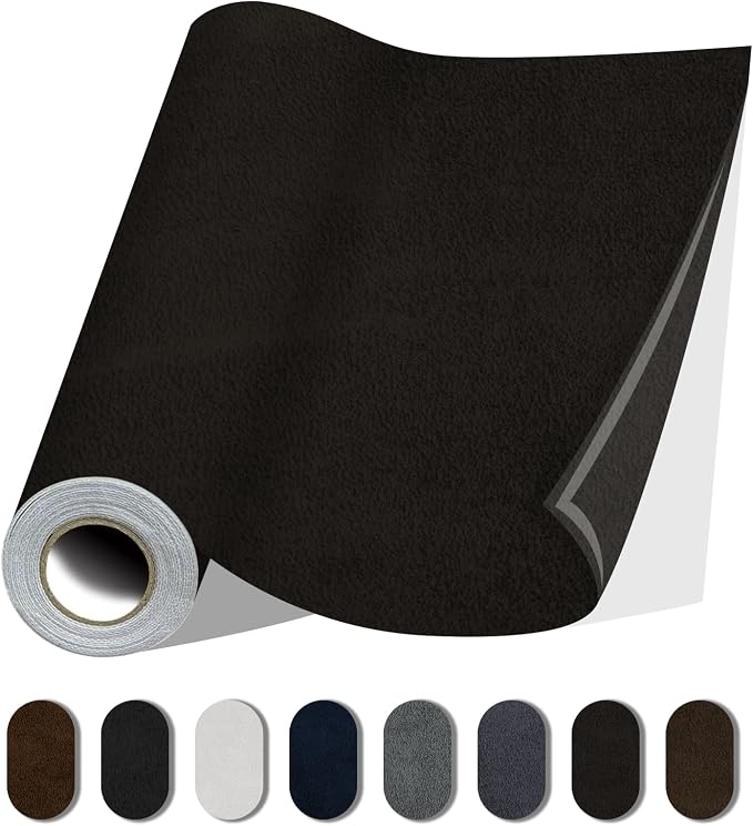 Fabric Repair Patches, 17X158 Inch Self-Adhesive Suede Patches Tape Durable by Lifeshoon