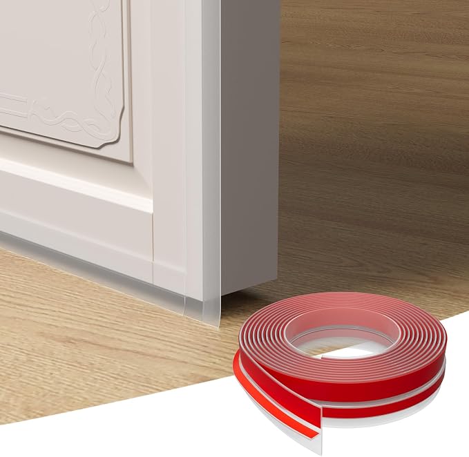 T-Shaped Door Draft Stopper, 1.97 in x 20 Ft Silicone Seal Strip - Image 4