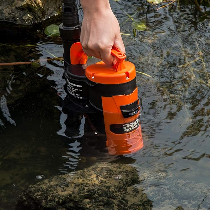 Prostormer Sump Pump, 1/2HP 2110GPH Sumbersible Water Pump, Portable Electric - Image 2