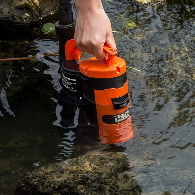 Sump Pump, Prostormer 3500 GPH 1HP Submersible Clean/Dirty Water Pump - Image 2