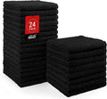 HOMEXCEL Black Washcloths 24 Pack, Highly Absorbent and Soft Microfiber Face by HOMEXCEL