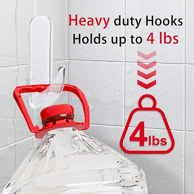 Wall Hooks for Hanging Heavy Duty, Medium 22 Self Adhesive Wall - Image 4