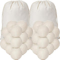 Roowest 60 Pcs Wool Dryer Balls Set Reusable Laundry Wool Balls by Roowest