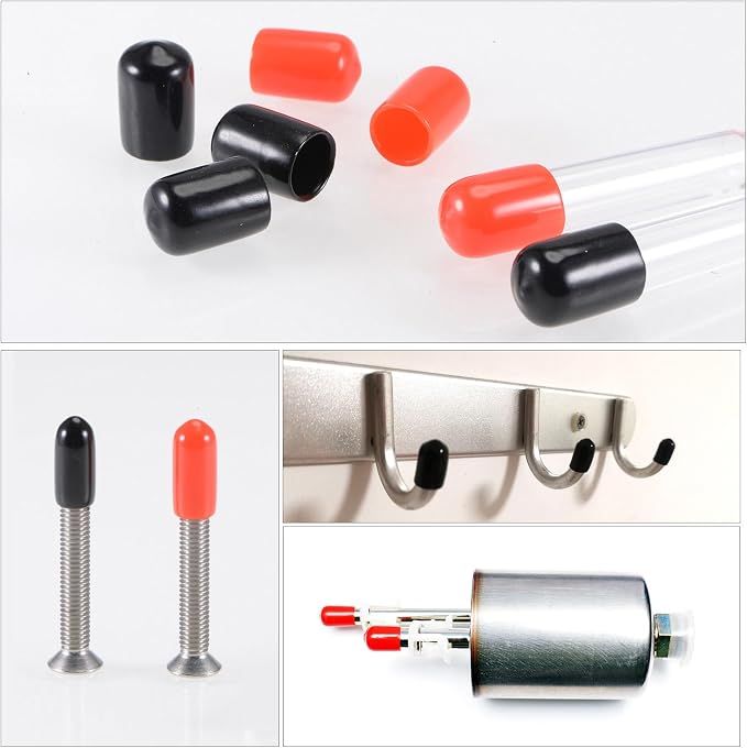 uxcell 20pcs Rubber End Caps 4.5mm ID Vinyl PVC Round Tube Bolt Cap Cover Screw - Image 5