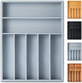 Silverware Organizer, 12.5 Inch Utensil Organizer Kitchen Drawer Organizer by Sunbreath