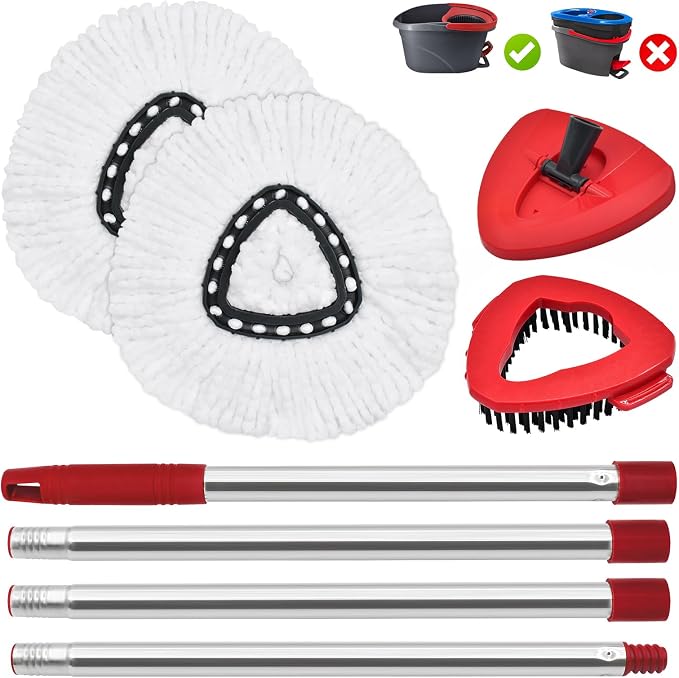 Spin Mop Handle Replacement for Ocedar, Mop Heads Replacements Compatible - Image 9