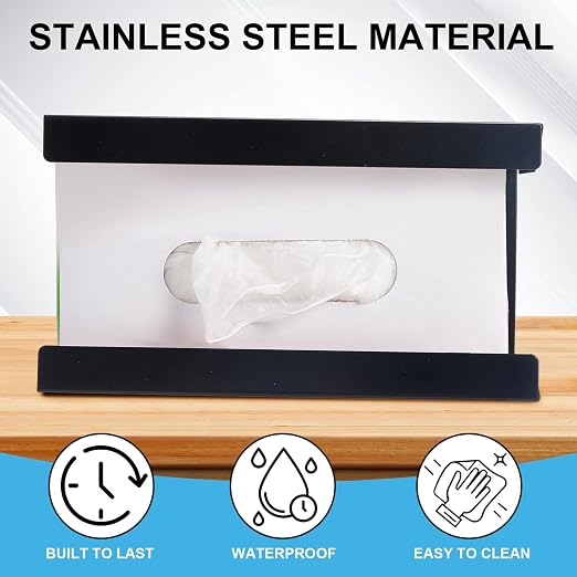 Lounsweer 2 Pcs Magnetic Glove Dispenser Holders Wall Mount Boxes of Gloves - Image 3