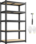 1980LBS Storage Shelves, 5-Tier Adjustable Pantry Shelves, Metal Shelving Unit by Durayloly