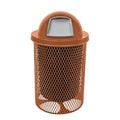 COATEDOUTDOORFURNITURE 32-Gallon Heavy-Duty Expanded Metal Round Trash by CoatedOutdoorFurniture