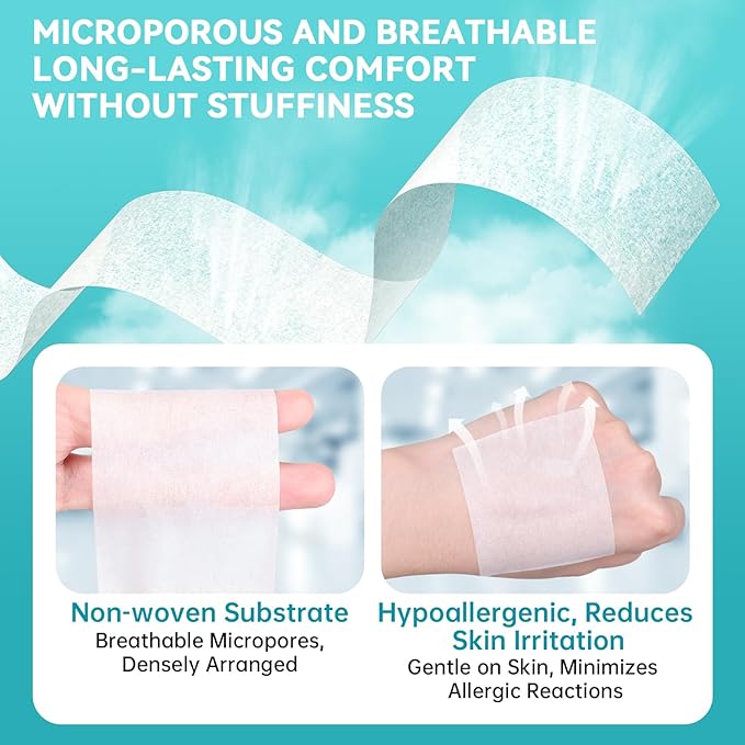 Dimora Soft Paper Surgical Tape 8 Rolls- Hypoallergenic Medical Tape - Image 4