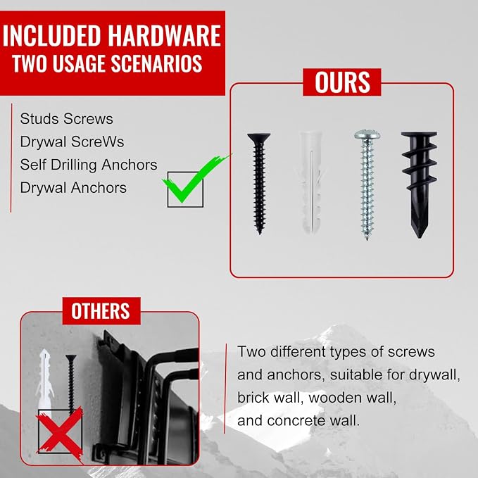 Wall Mount Tool Storage Rack, Garage Organization, Heavy Duty Garage Storage - Image 7