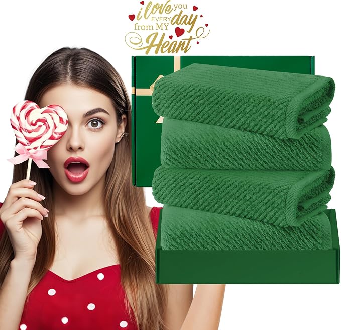 Green Hand Towels for Bathroom - Image 6