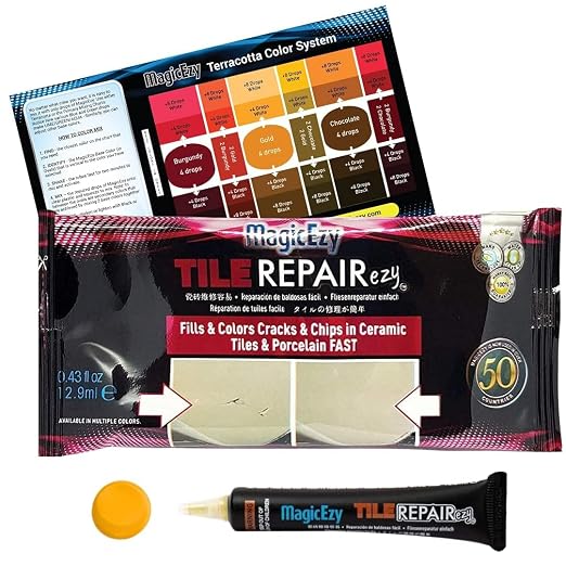 MagicEzy Tile Repair Kit: Porcelain Repair Kit by MagicEzy