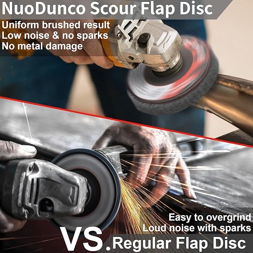 10Pcs 600 Grit Scour Flap Disc 4 1/2 Inch Angle Grinder Attachment Stainless - Image 5