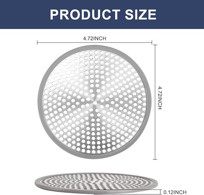 Heavy Duty Stainless Steel Drain Protector, Outside Diameter 4.75" Mesh Metal - Image 2