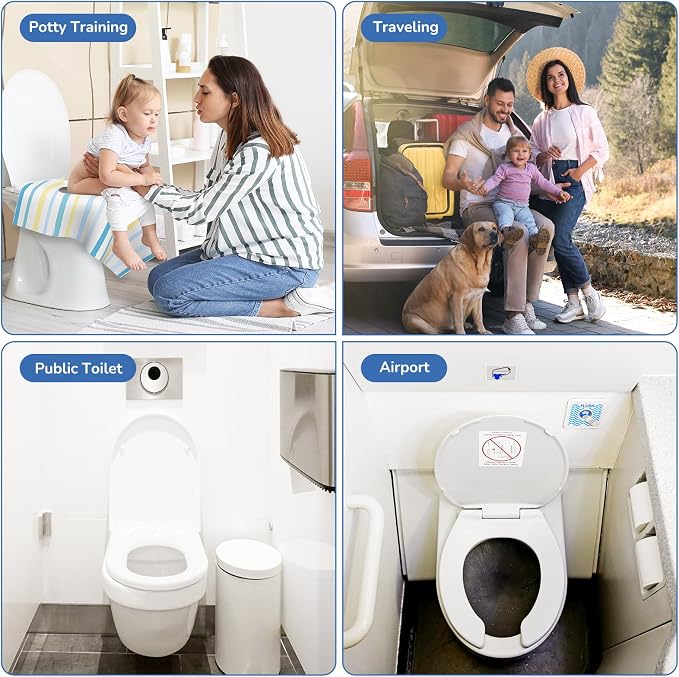 Toilet Seat Covers Disposable, Large Waterproof Potty Covers - Image 6