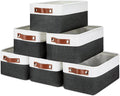 DULLEMELO Small Storage Baskets 6 Pack, Fabric Collapsible Gift Storage Baskets by DULLEMELO