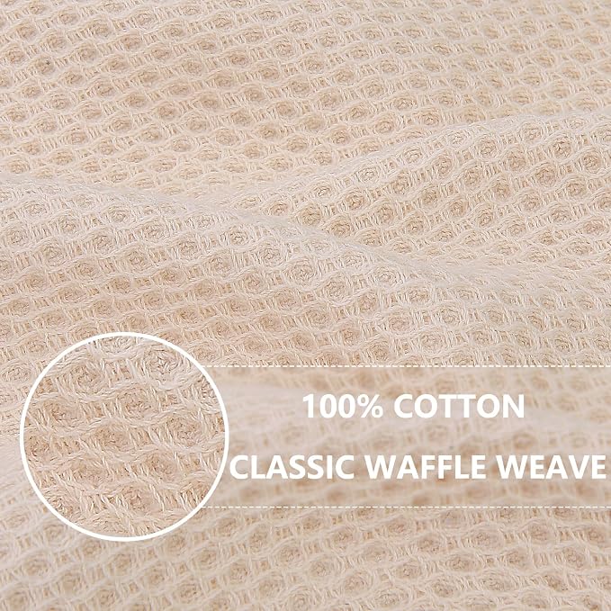 Homaxy 100% Cotton Waffle Weave Kitchen Dish Cloths, Ultra Soft Absorbent Quick - Image 2