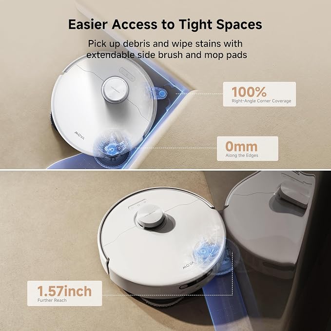 Mova P50 Pro Ultra Robot Vacuum and Mop, 000Pa Suction - Image 2