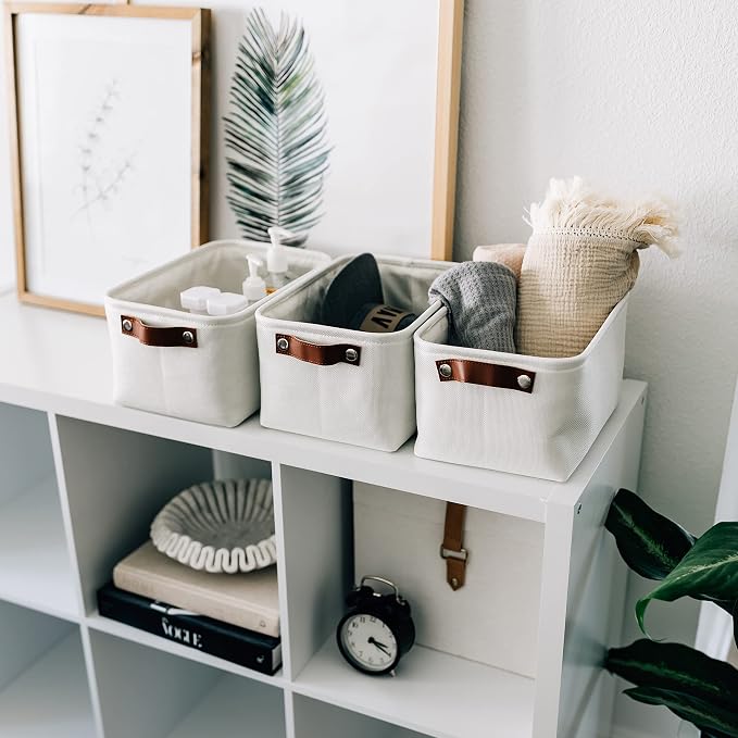OrganiHaus Small Fabric Storage Bins - Image 4