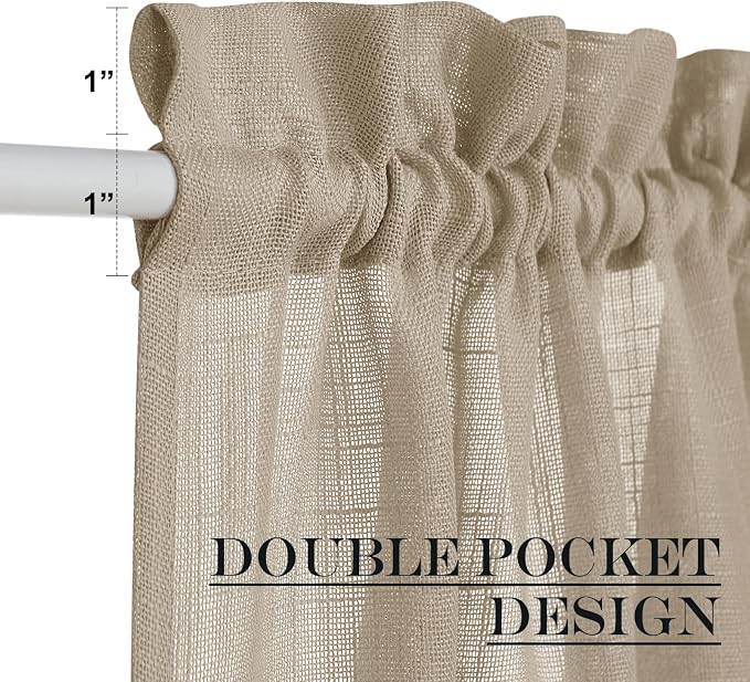 NICETOWN Privacy Sidelight Curtain Short - Image 2