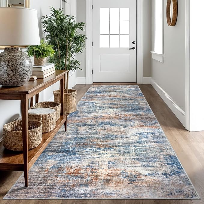 IOHOUZE Abstract Runner Rug 3x10 Ft Washable Runners by iOhouze