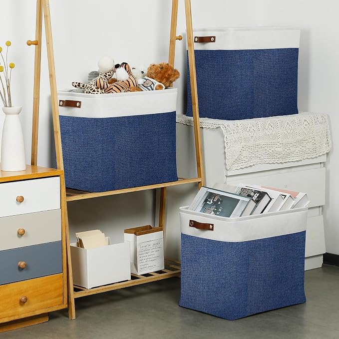 DULLEMELO 51L Large Baskets for Storage, Large Rectangular Baskets for Shelves - Image 4