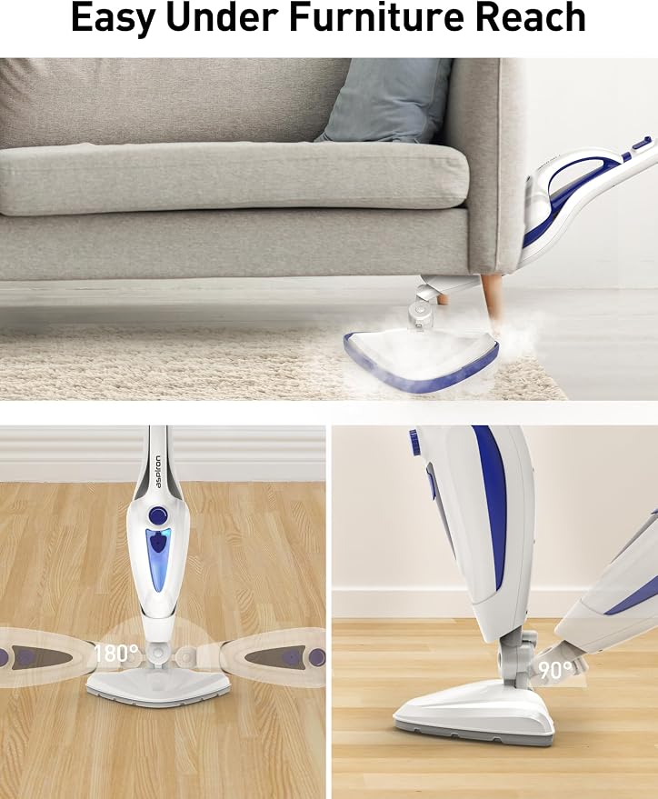 12-in-1 Steam Mop, Fast 15-Sec Heat-Up, 1500W Detachable Handheld Steam Cleaner - Image 7