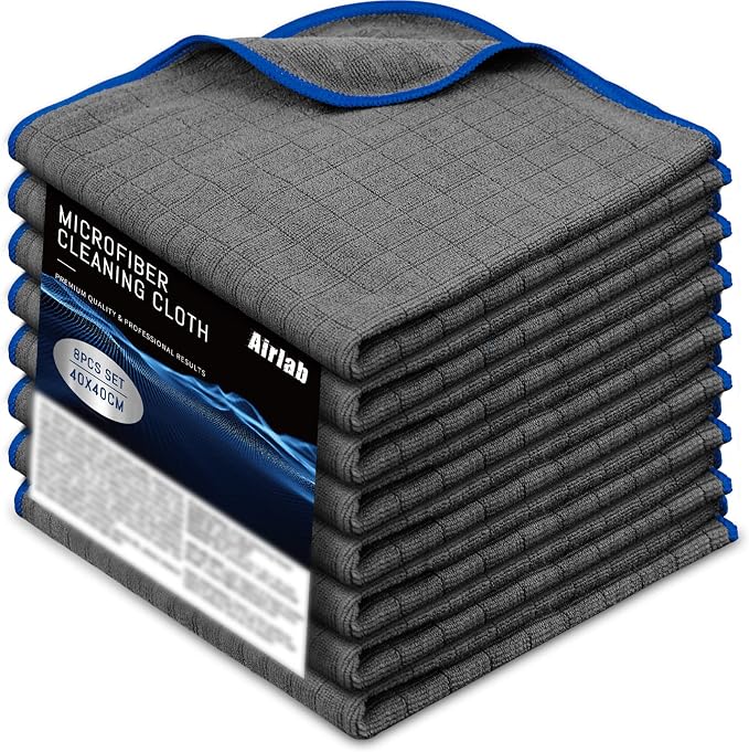 Airlab Microfiber Towels for Cars Wash Drying Auto Detailing, Highly Absorbent by AirlabStudio