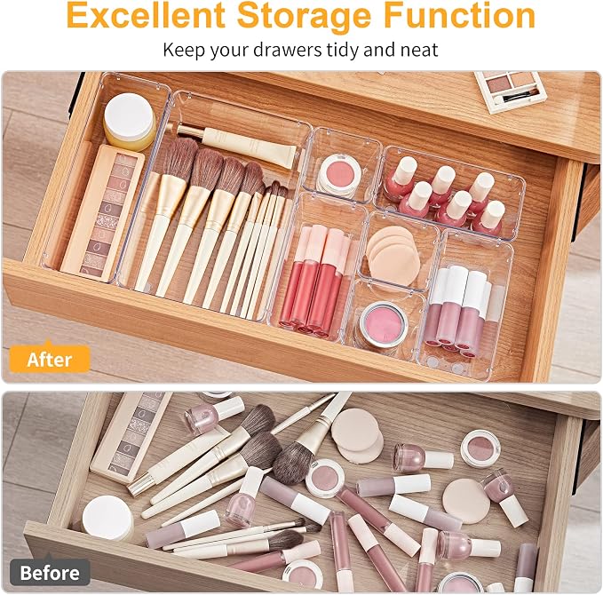 SMARTAKE 28 Piece Drawer Organizers - Image 4