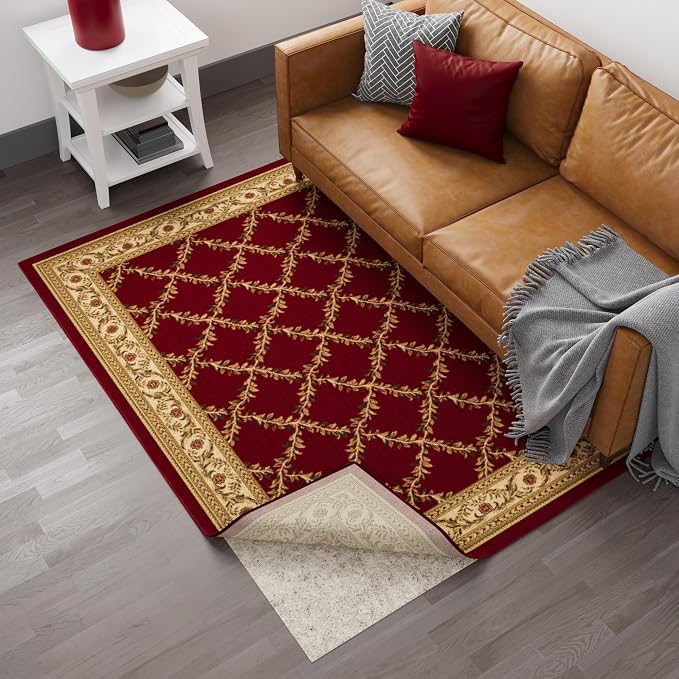 Ottomanson 5' x 7'8" Non-Slip Rug Pad Gripper 1/12 Inch Ultra Thin Dual Surface - Image 9
