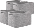 OIAHOMY 4 Pack Storage Baskets for Organizing, Cube Storage Bins for Shelves by MasterofSpaceOptimization