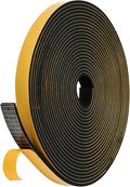 Black Weather Stripping Door Seal Strip, Strong Adhesive, Lightproof, Soundproof by Amzjjle