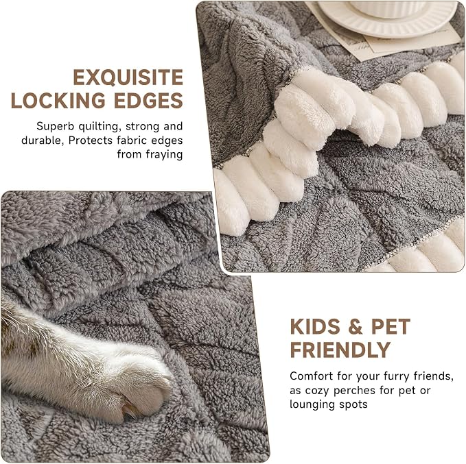 OTOB All Season Couch Cover for Dogs Washable, Non Slip Fuzzy Plush Pet Couch - Image 4