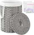 Laundry Hamper with Lid Laundry Basket with Lid 19.0 Gal Round Laundry Basket by SETVSON