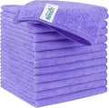 HOMEXCEL Purple Microfiber Cleaning Cloth, 12 Pack Premium Microfiber Towels by HOMEXCEL