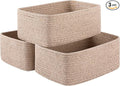 3 Pack Small Storage Baskets for Organizing, Cute Woven Decorative Gift Baskets by OIASKET