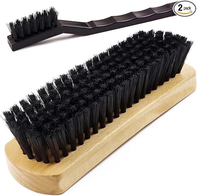 Leather & Textile Shine Brush by TAKAVU, Durable Soft Nylon Bristles, Included by TAKAVU