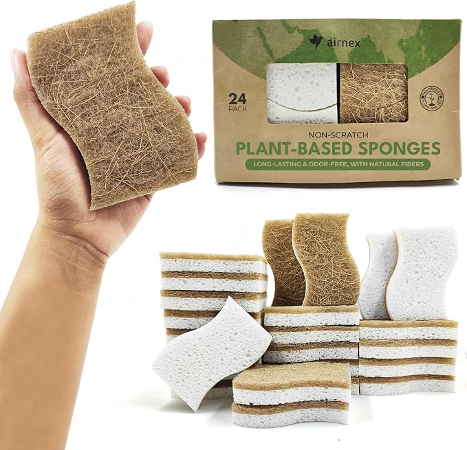 Biodegradable Natural Kitchen Sponge by Airnex