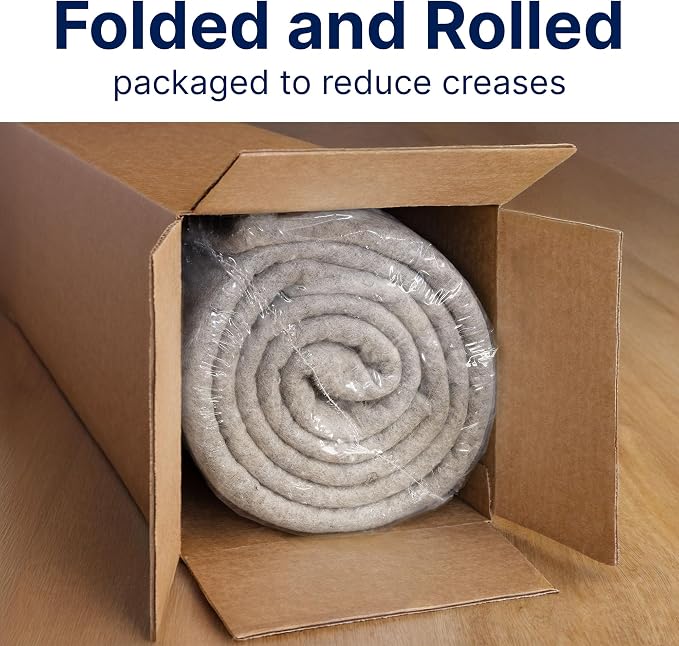 RUGPADUSA - Eco-Plush - 10' Square - 1/4" Thick - 100% Felt - Premium Cushioned - Image 8