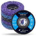 6 Pack 4" x 5/8" Strip Discs Stripping Wheel Fit Angle Grinder Clean and Remove by KONIGEEHRE