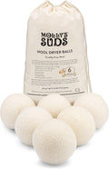 Molly's Suds Wool Dryer Balls | XL, Premium Organic Fabric Softener, by MollysSuds