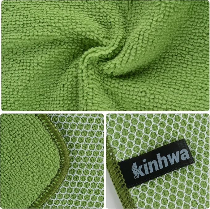 KinHwa Kitchen Washcloths for Dishes Absorbent Microfiber Dish Cloths Quick Dry - Image 7