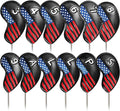 FINGER TEN Premium Synthetic Leather Stylish Iron & Wedge Golf Head Covers by FINGERTENSport