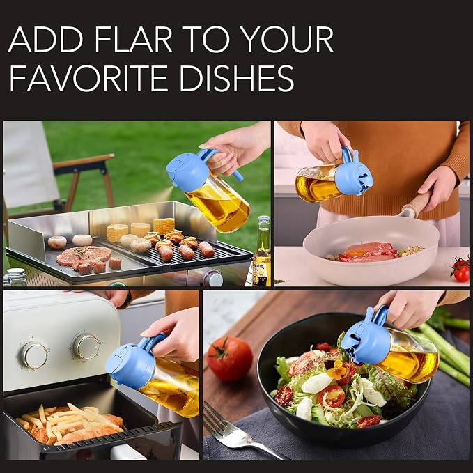 YARRAMATE 16oz/470ml Glass Olive Oil Sprayer - Image 9