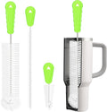 Bottle Brush Cleaner Set of 3, Long Handle Water Bottle & Straw Cleaner Brushes by RNOAFMU