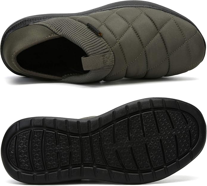 KUBUA Slippers for Men and Womens Indoor House Shoes Plush Slip on Outdoor - Image 3